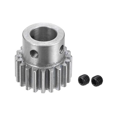 uxcell 10mm Bore 20T Mod 1 Pinion Gear Stainless Steel Spur Diff Differential Motor Pinion Gear, for RC Car