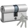 Locking Cylinder, 30/30 Cylinder Lock with 3 Buttons, Locking Cylinder Simultaneous Locking Set, 60 mm Door Cylinder, Lock Cylinder, Profile Cylinder, Door Lock Cylinder, Lock Cylinder Front Door