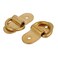 uxcell 4/5" D Ring Brass Surface-Mounted Tie Down Lashing Ring w Screws 2pcs