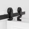 LTIYITL 48" Bi-Folding Sliding Barn Door Hardware Kit for 2 Doors,Top Mount Roller,Smoothly&amp; Quietly,Easy Install [Doors not Included]