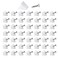 Bonsicoky 50 Pcs Repair Mending Wedges Fixing Sagging Drawer, Plastic Angle Code Drawer Fastener with Screws
