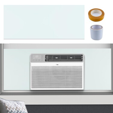 Window Air Conditioner,Side Insulated Foam Panel, Summer/Winter Heat and Draft Insulating,One-Piece Full Surround Insulation Panels Window Seal 03SBR001WHITE&acirc;&euro; (White)