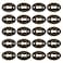 Baluue 20pcs Brass Keyhole Oval Metal Keyhole Cover,1.4" L x 1" W Retro Keyhole Protector Alloy Furniture Hardware Keyhole Plate for Cabinet Dresser Drawer Cabinet