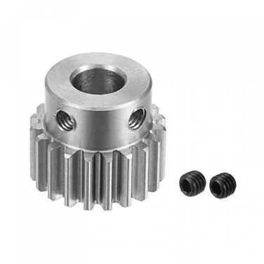 uxcell 8mm Bore 20T Mod 1 Pinion Gear Stainless Steel Spur Diff Differential Motor Pinion Gear, for RC Car