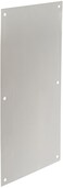 Rockwood 70F.32D Stainless Steel Standard Push Plate, Four Beveled Edges, 16" Height x 8" Width x 0.050" Thick, Satin Finish
