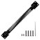 ZUDKSUY 11-1/2 Inches Self Closing Outdoor Door Spring Black Gate Spring Automatic Gate Closure Hardware for Wooden Vinyl Fence with Adjustable Tool