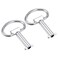 uxcell Electrical Cabinet Key 5.5mm Hole Zinc Alloy Water Meter Box Safety Key 2Pcs