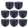Tighall 8 Pack Black Corner Protector Brace Shelf Supporter Metal Box Corner for Flight Road Case Cabinet