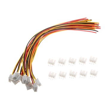 20Pairs JST XH 2.54mm 3Pins Connector, 2.54mm Pitch Female and Male JST Connection Plug Header with 300mm 26AWG Cable
