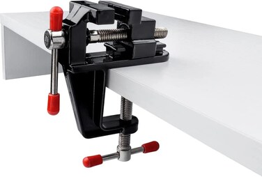 Bestgle Mini Table Clamp, Small Bench Vice DIY Crafts Repairing Tools Portable Work Bench Vise for Household Working Hobby Jewelers Craftsman