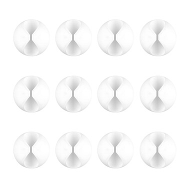 12 Pack Cable Clips, Znben Wire Organizer Holder Adhesive Cord Management Charger Wire Holder Clips for Desk, Home, Office, Car, Cubicle, Nightstand White