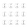 12 Pack Cable Clips, Znben Wire Organizer Holder Adhesive Cord Management Charger Wire Holder Clips for Desk, Home, Office, Car, Cubicle, Nightstand White