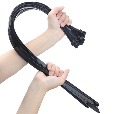 26 Inches Large Zip Ties Heavy Duty 100 Packs - Max Load 200 LBS, Work Temp 5 &acirc;&bdquo;&permil; - 176 &acirc;&bdquo;&permil; - Long Durable Adjustable Nylon Wire Ties for Both Indoor and Outdoor