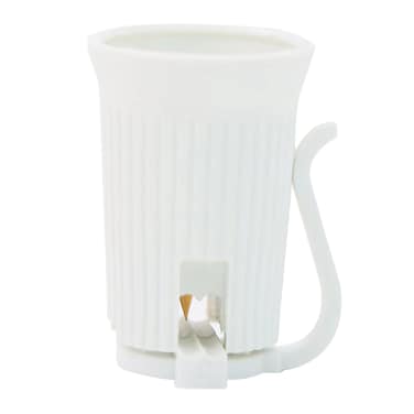 Encoidoz 100PCS C7 E12 Replacement Bulb Sockets, C7 White Socket SPT-1 Christmas String Light Replacement lamp Holder(E12, White)