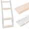 Amerbro 13.8 x 3.2in Bunk Bed Ladder Pads - 4PCS Soft Plush Polyester Bunk Bed Ladder Cover for Stair Steps Foot Comfort - Bunk Bed Accessories with Non-slip Silicone Bottom - Khaki