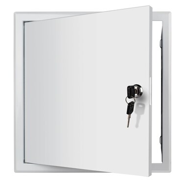 Donext Access Panel for Drywall/Ceiling, Wall Hole Cover with Lock and Keys, 12"x12" Metal Access Door, Concealed Service Door for Electrical and Plumbing