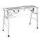 Adjustable &amp; Multi-Function Work Platform, 330lbs Capacity, Portable Folding Aluminum Step Scaffolding Ladder for RV Cleaning, High Paint Wall, Trim, 47 "x 11.8" x 23.6