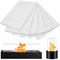 6 Pieces Ceramic Wool Wick Sponge Compatible with ROZATO, KORNIFUL, Flammtal, Colsen, Roundfire Tabletop Fire Pit to Extend Burning Time, Replacement Cotton Core for Ethanol Fireplace Fire Bowl