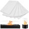6 Pieces Ceramic Wool Wick Sponge Compatible with ROZATO, KORNIFUL, Flammtal, Colsen, Roundfire Tabletop Fire Pit to Extend Burning Time, Replacement Cotton Core for Ethanol Fireplace Fire Bowl