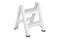 Rubbermaid Two-Step Folding Foot Stool, 14-Inch High, White, 300 Pound Capacity, Small Step Stool for Adults/Kids for Use in Library/Kitchen/Bathroom/Garage/Closet