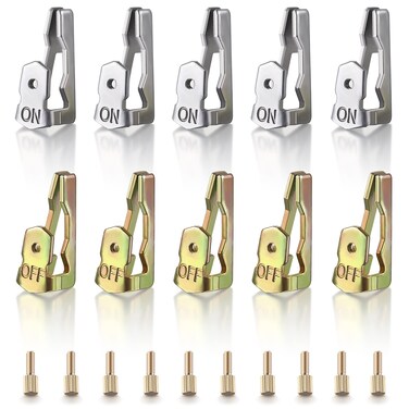 Dreyoo Time Switch Replacement Trippers Kit Compatible with Intermatic 156T1978A for T100 Series Timers, Easy to Install Pool Timer On Off Clips Parts (5 ON /5 Off /10 Screws)