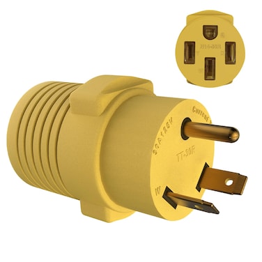 M1A2 50 amp to 30 amp Rv adapter PVC 30 Amp Male (TT-30P) to 50 Amp Female (14-50R) TT-30P to 14-50R Outlet