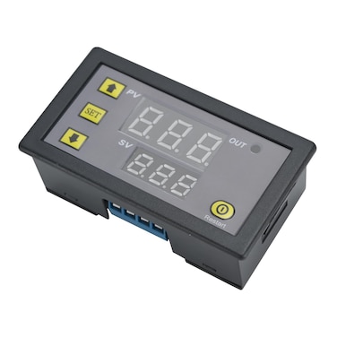 Dc 12v Timer Relay,Time Delay 0-999s/min/h Timer Infinite Loop Delay Dual Digital Display with Led Display Time Relay Switch Module for Lights, Water Pumps, Engines