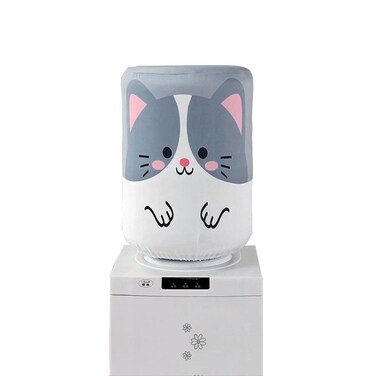 PIVHWIR Water Dispenser Barrel Dust Cover, Reusable Water Dispenser Dust Proof Fabric Bucket Covers for 5 Gallons Water Bottle (Grey Blue)