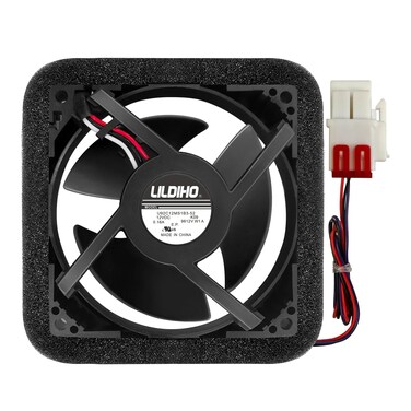 DA81-06013A Refrigerator Evaporator Fan Motor (OEM), with Silent Sponge (No Noise), Compatible with Samsung Refrigerators, Replace DA31-00287A - 15 Years Warranty