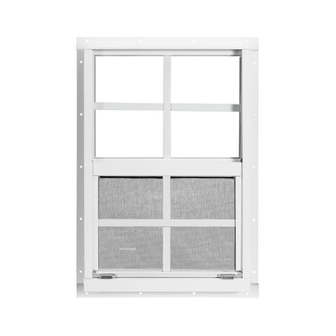 2 Pack Shed Window, 12''x18''Flush Mount Window with Tempered Glass and Fiberglass Screen Small Window for Shed, Chicken Coop, Household, Garage (12x18-2PC)