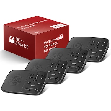 Hosmart UltraSpeak Pro Intercoms Wireless for Home, Two-Way Real-time Intercom Full Duplex Wireless Intercom System for Home Use, House Intercom System for Business with 1200 Feet Range