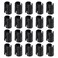 uxcell 50Pcs Wire Shelving Shelf Lock Clips, Plastic Shelving Clips for 3/4" Post Shelving, Shelving Sleeves Replacements for Wire Shelving System, Black