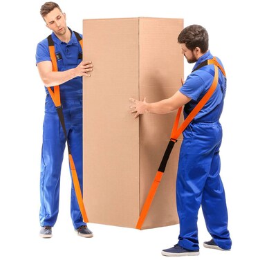 Moving Straps, 2-Person Lifting Straps for Moving Furniture, Lifting and Moving System Shoulder Belt for Carry Heavy Furniture, Appliances, Mattresses, Lift Heavy Objects up to 800 lbs(Orange)