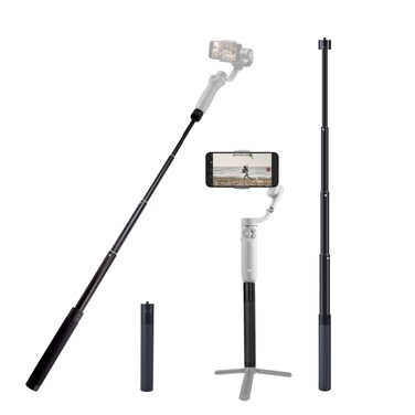Extension Rod for Gimbal, 29in Selfie Stick Compatible with Gimbal Stabilizer DJI OM 5/4 Osmo Mobile 3 2/Feiyu/Zhiyun Smooth 5 Q &amp; 4 and All Gimbles with 1/4" Thread Handheld Pole Go Pro Action Camera