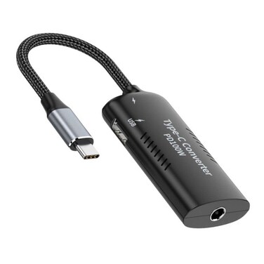 Chenyang USB C Power Converter,DC Power 5.5x2.5mm Input to USB C 100W with 15W Type C and 12W Type A Output PD Emulator Trigger Charge Cable Adapter