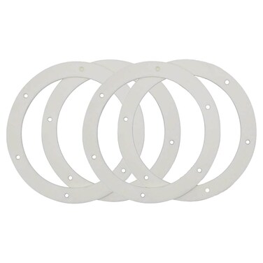 bizhala 6" Pellet Stove Combustion Exhaust Fan Round Gasket for Exhaust or Combustion Blower Fits 100's and Most Pellet Stoves 2100J MAR60487 (4/Pack)