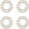 Irnyso Replacement Oil Burner Flange Gasket 40287 3 and 4 Bolts Fits Beckett &atilde;&euro;Wayne &atilde;&euro;Carlin EZ1, 2 or 3 1/8" Ducane&iuml;&frac14;&circ;4pack&iuml;&frac14;&permil;