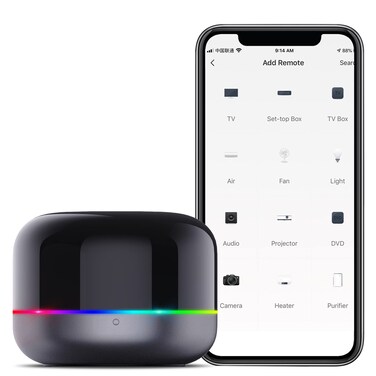 eMylo Smart WiFi IR Remote Controller, Universal Infrared Remote Control WiFi Smart IR Blaster Work with APP Control, Compatible with Alexa Echo and Google Assistant for TV DVD AC CD etc