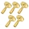 Aifeier ET 5PCS Lamp Turn Knob Replacement, On/Off Replacement Light &amp; Fan Knobs, Metal Lamp Switch Knob for Lamp Socket (Brass)
