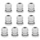 uxcell 10Pcs PG16 Cable Gland Waterproof Plastic Joint Adjustable Locknut White for 10mm-13mm Dia Cable Wire
