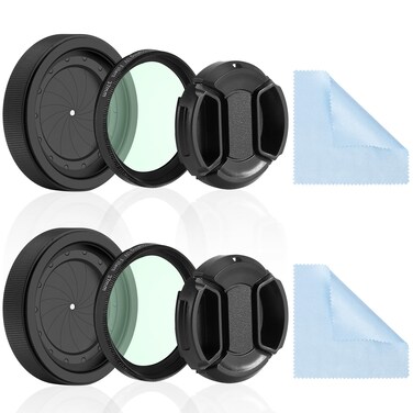 Adjustable Iris Aperture Diaphragm M30 to M37 Iris Aperture Diaphragm Adapter Optical Diaphragm 1.5-26mm Lens Module Adapter Ring PVS-14 PSV14 Optics (Protective Cover Cleaning Cloth Set*2)