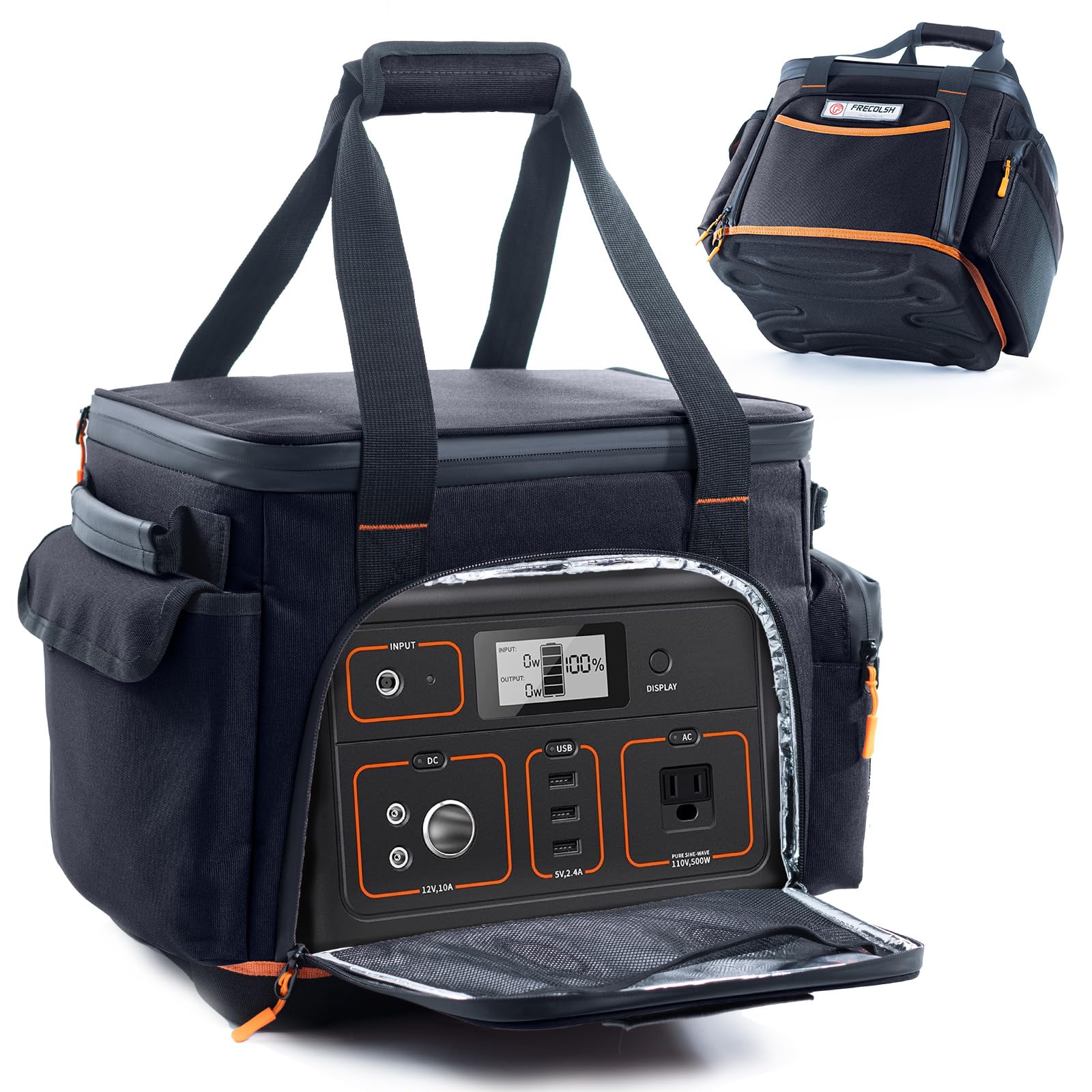Frecolsh Frecolsh Travel Carrying Case compatible with jackery 500