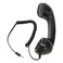 Heayzoki Retro Phone Handset, 3.5mm Cell Phone Receiver, Radiation Proof, HandheldCell Phone Telephone Handset for Mobile Phones Computers (Black)