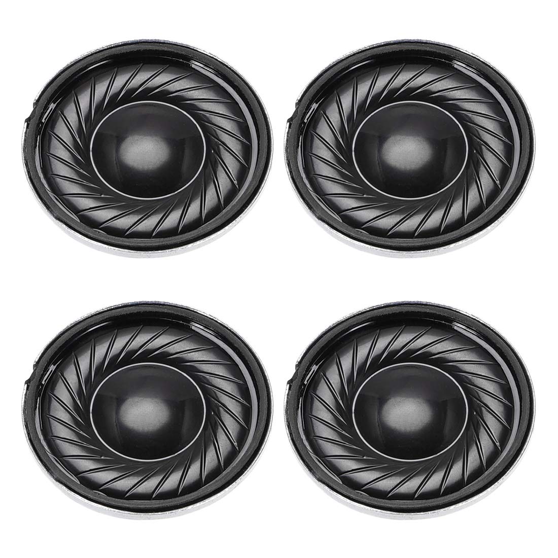 يو إكس سيل Uxcell Round Internal Magnet Speaker 8 Ohm Dia Steel Shell 2W