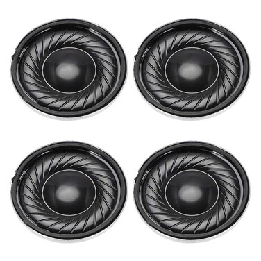 uxcell 4Pcs Round Internal Magnet Speaker Loudspeaker 8 Ohm 2W 23mm Dia Steel Shell