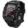 ULTIMAL Bands Case Compatible with Apple Watch Series 9/8/7 45mm for Men, Rugged Sports Band with Tough Shockproof Bumper Case, Heavy Duty Replacement Band (Black/Black)
