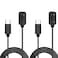 YOFUNTLE Compatible for Samsung Galaxy Fit 3 Charger Cable Smartwatch Fast Charging (Type C, 2 Pack)