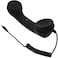 3.5mm Retro Phone Handset for Smartphones Vintage Handset Adjustable Tone Phone Telephone Receiver Microphone for iOS Black