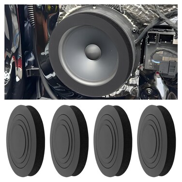 CXCCOI 4PCS 3in1 Car Speakers Foam with Self Adhesive,Multi-Size 6" 6.5" 6.75" Ring Speaker for Car Door Speakers Enhance Sound Clearer,Universal Speaker Foam Rings 360&Acirc;&deg; Surround