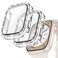 Goton 2-Pack Bling Case for Apple Watch Screen Protector 40mm SE (2nd Gen) Series 6 5 4, Women Glitter Diamond Rhinestone Bumper Face Cover for iWatch Accessories 40 mm